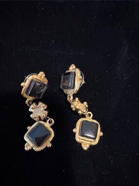 Authentic Susan Shaw Charlotte Deux Tier Earrings